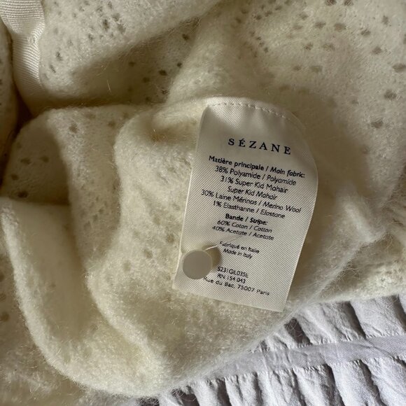 Sézane Esmee Cardigan in Ecru - Size XS - Picture 7 of 9